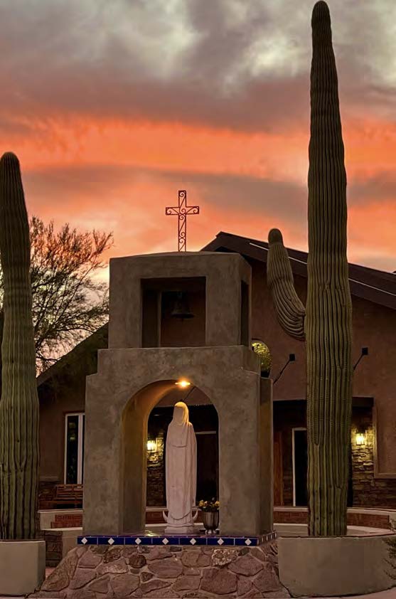 The bell tower on the Redemptorist Renewal Center property.